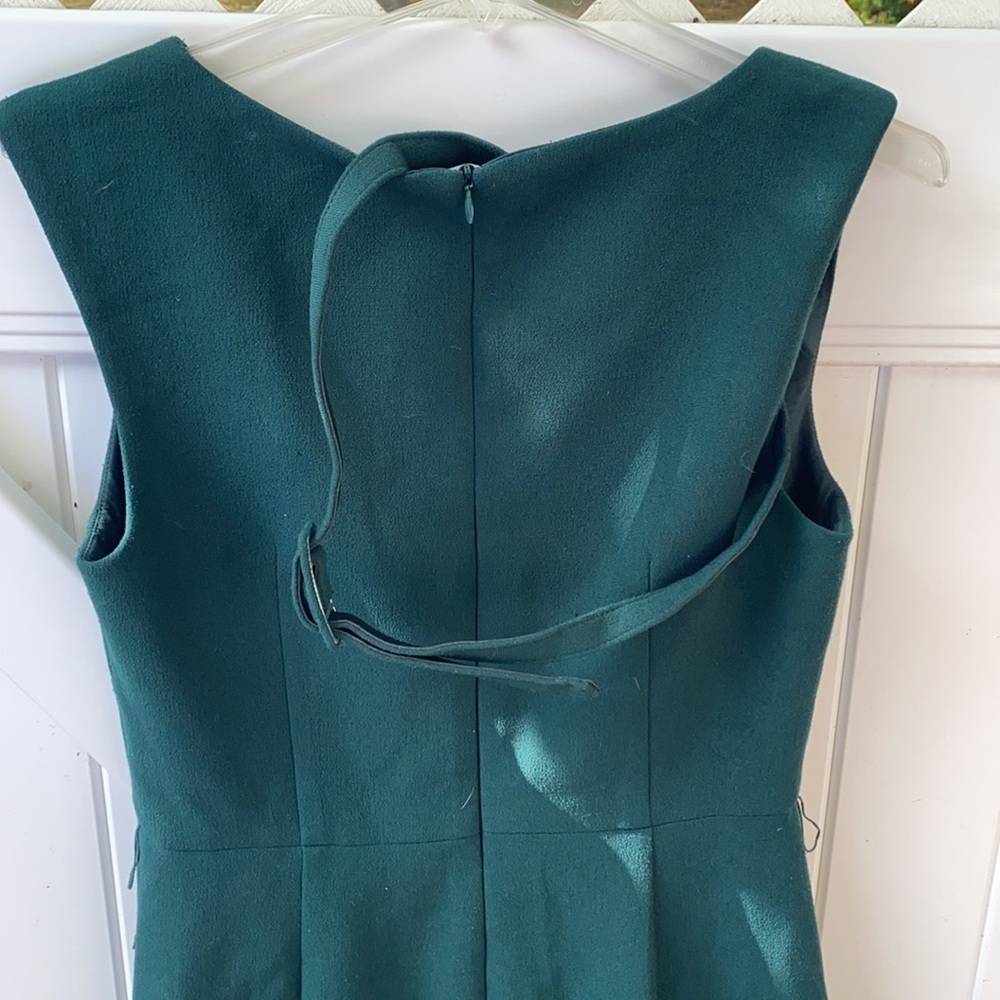 Trina Turk olive green dress with belt size: 8 - Picture 7 of 9
